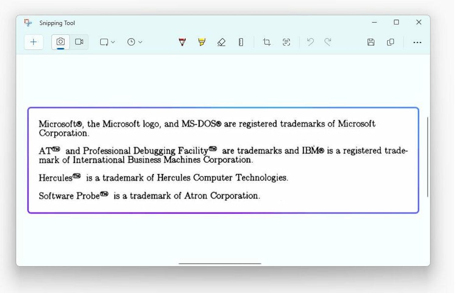 OCR klippefunktion OCR i klippefunktionen i Windows